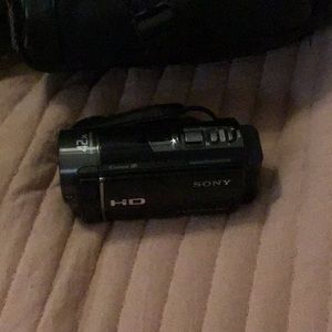 Sony mini camcorder with carry case